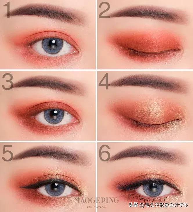 眼妆怎么画显大又干净的眼影颜色,怎样用四种颜色眼影画出酷的眼妆