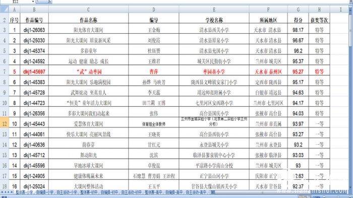 天水市枣园巷小学电视台大课间,天水枣园巷小学成绩