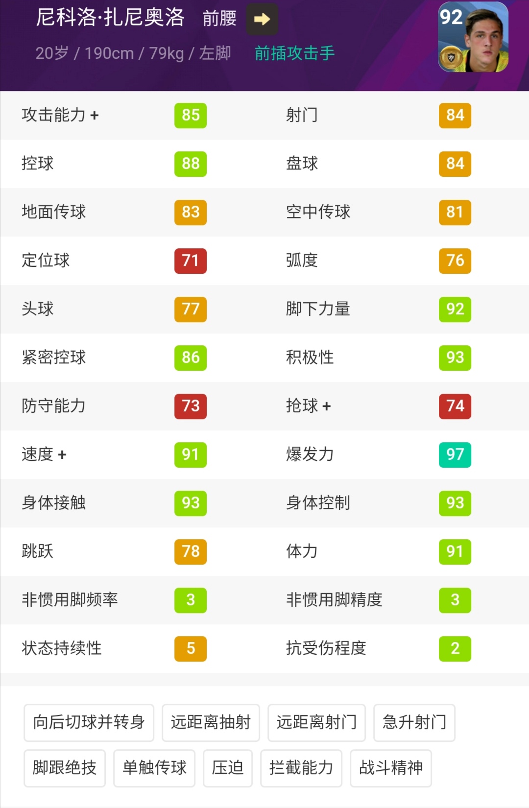 实况手游最新妖人阵容,实况2021金球妖人前腰