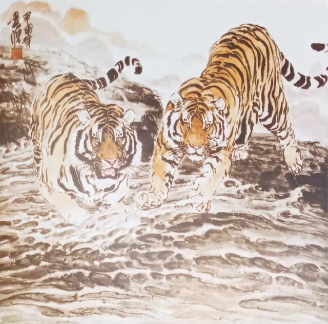 写意虎的画法教学视频,国画如何画虎教程图片大全