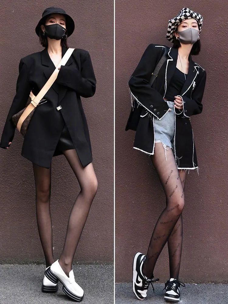 20套气质且不俗气的黑丝穿搭,性感高级不艳俗,这样穿也太好看了吧