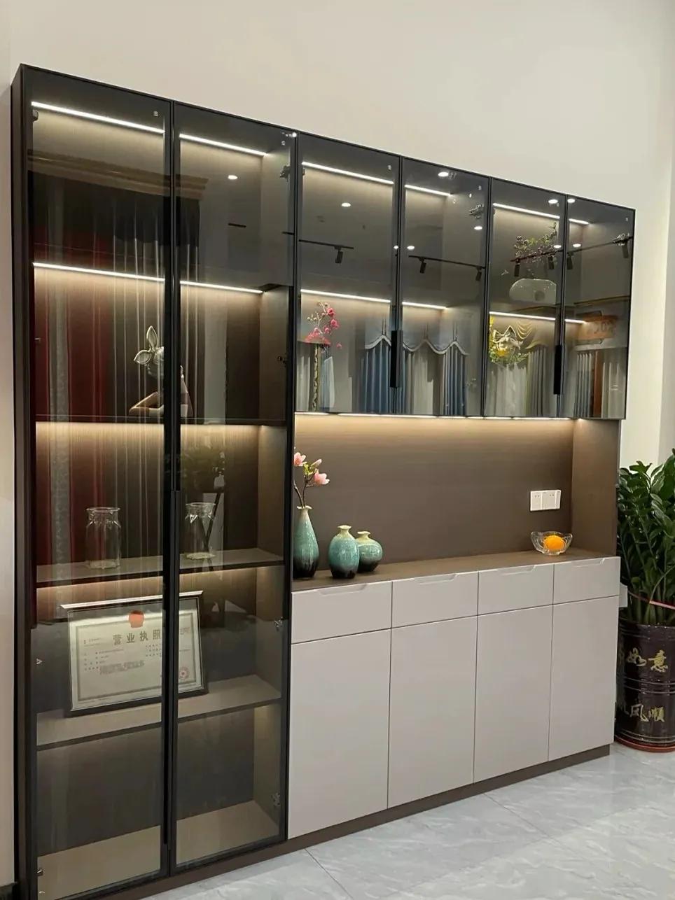 现代时尚2022年新款酒柜,现代简约酒柜餐边柜最佳效果图