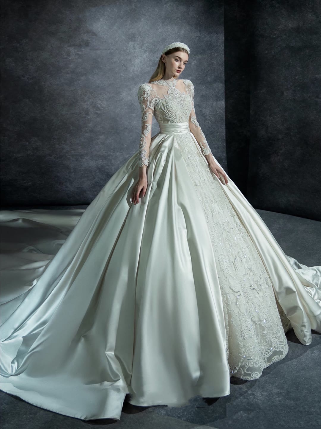 欧式婚纱美人图,欧式奢华婚纱图片