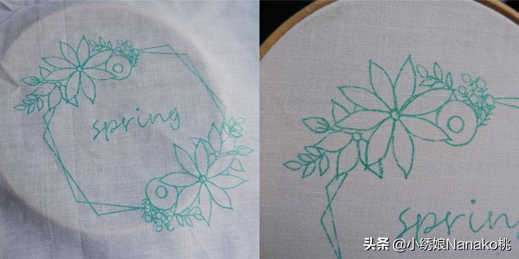 满园春刺绣教程,花环刺绣教程