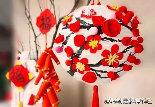 有创意的纸质手工新年氛围,新年创意手工增添年味