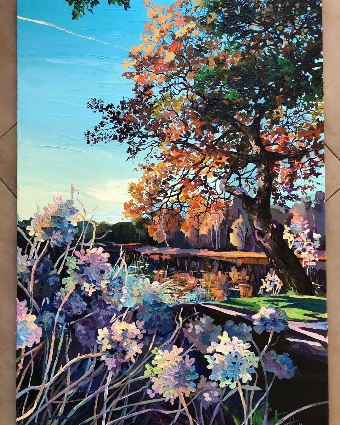 巨幅油画抽象零基础怎样画,油画基础知识油画风景应该怎么画