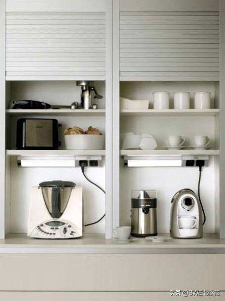 厨房电器收纳鬼才,厨房电器实用收纳方便使用