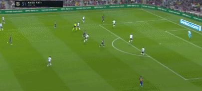 西甲双雄精彩片段,巴萨半场7-0瓦伦西亚