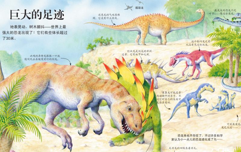 3岁小朋友看的关于恐龙的绘本,大牙恐龙和小牙恐龙绘本