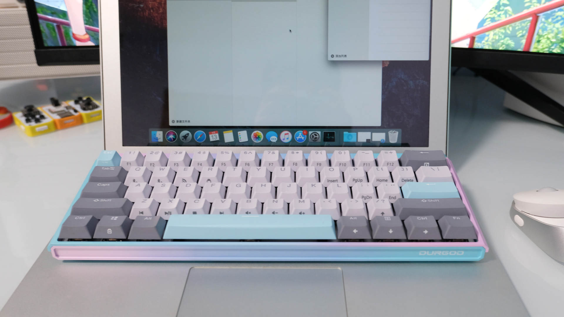 杜伽k310樱桃黑轴键盘测评,杜伽k310w无线银轴机械键盘