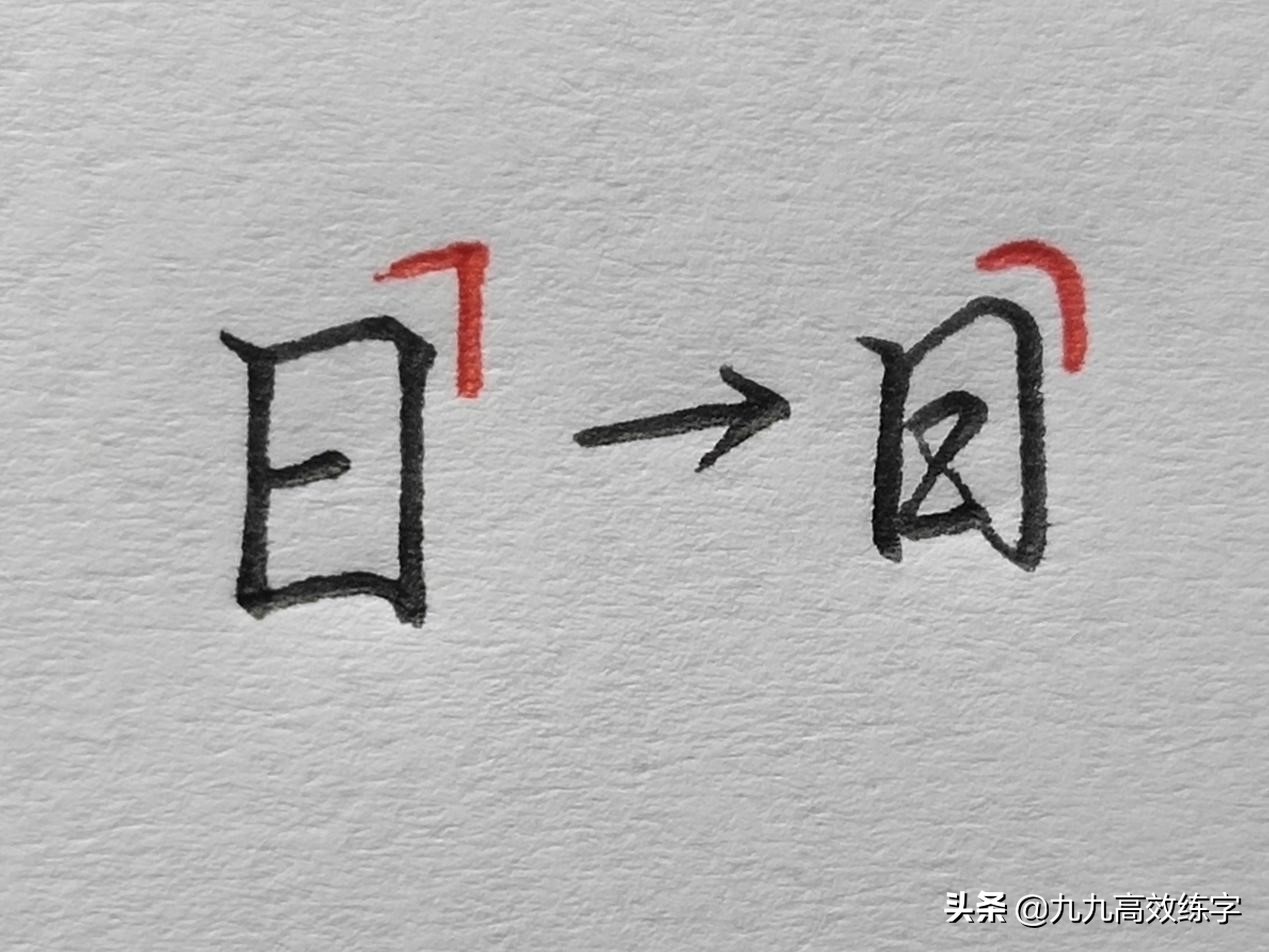 行书技法方圆结合,方圆格练字的简单方法