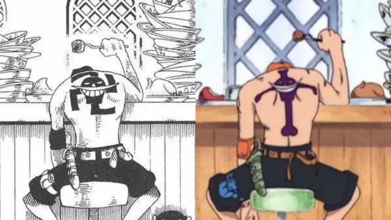 海贼王中的8大纹身，白胡子标志惨遭修改，赤犬疑似有颗少女心