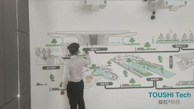 投石科技案例：河北保定尚玉园礼苑园林售楼处互动投影触摸墙