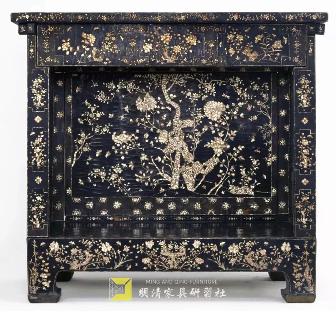 螺钿工艺古家具,螺钿工艺在清代家具中的装饰艺术