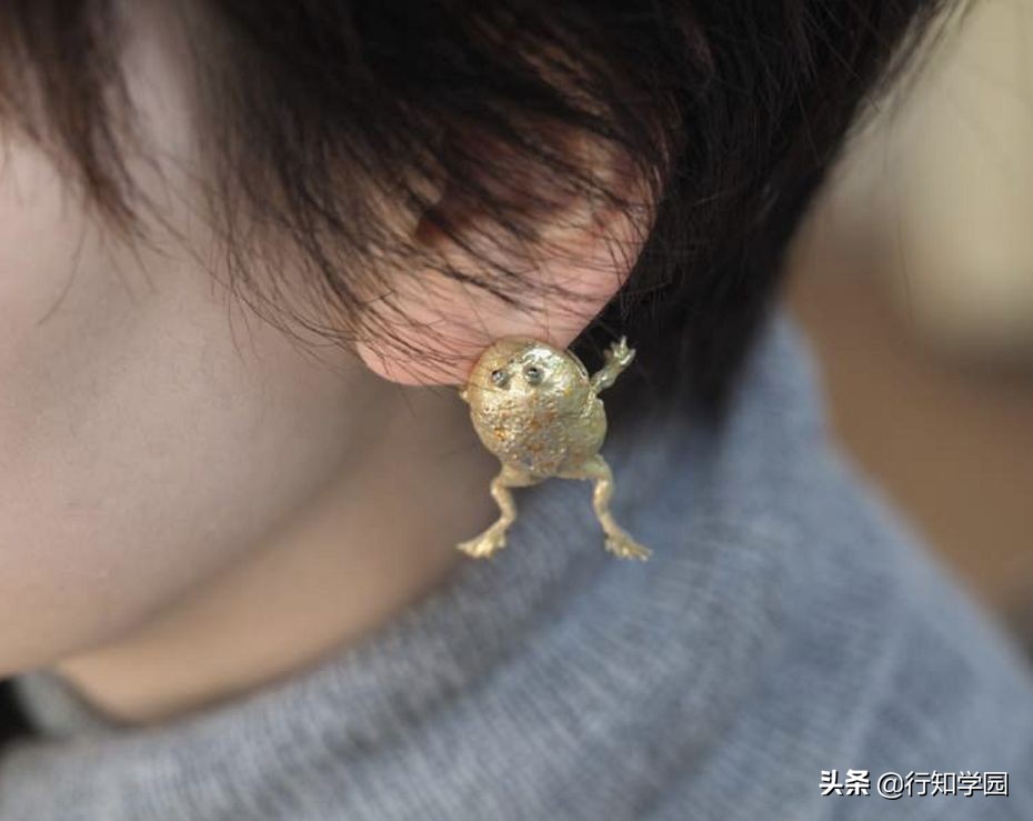 青蛙耳夹,卡通青蛙公仔耳夹