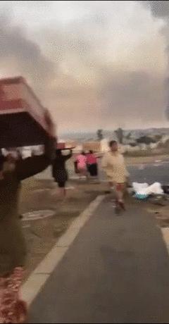 南非全国进入灾难状态的场面,南非大事件