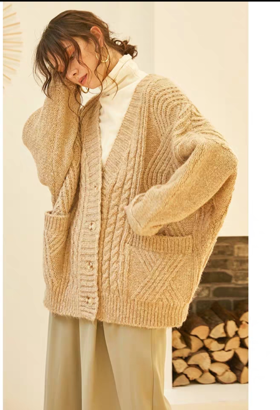 jennie穿搭短衬衫阔腿裤,jennie穿搭大衣灰毛衣