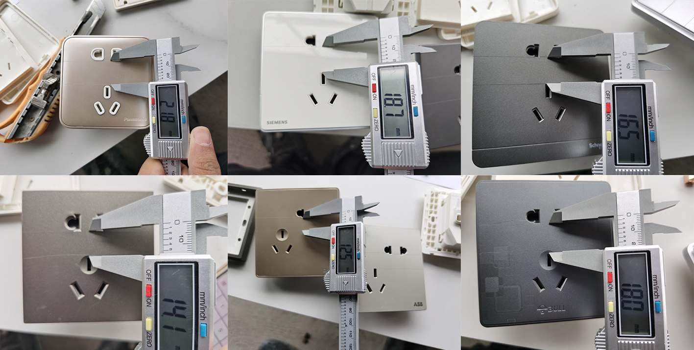 十大品牌插座开关款式,各大品牌插座面板拆解对比