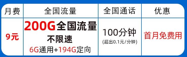 垫江电信5g卡19元200g流量100分钟,电信49元200分钟通话200g定向流量