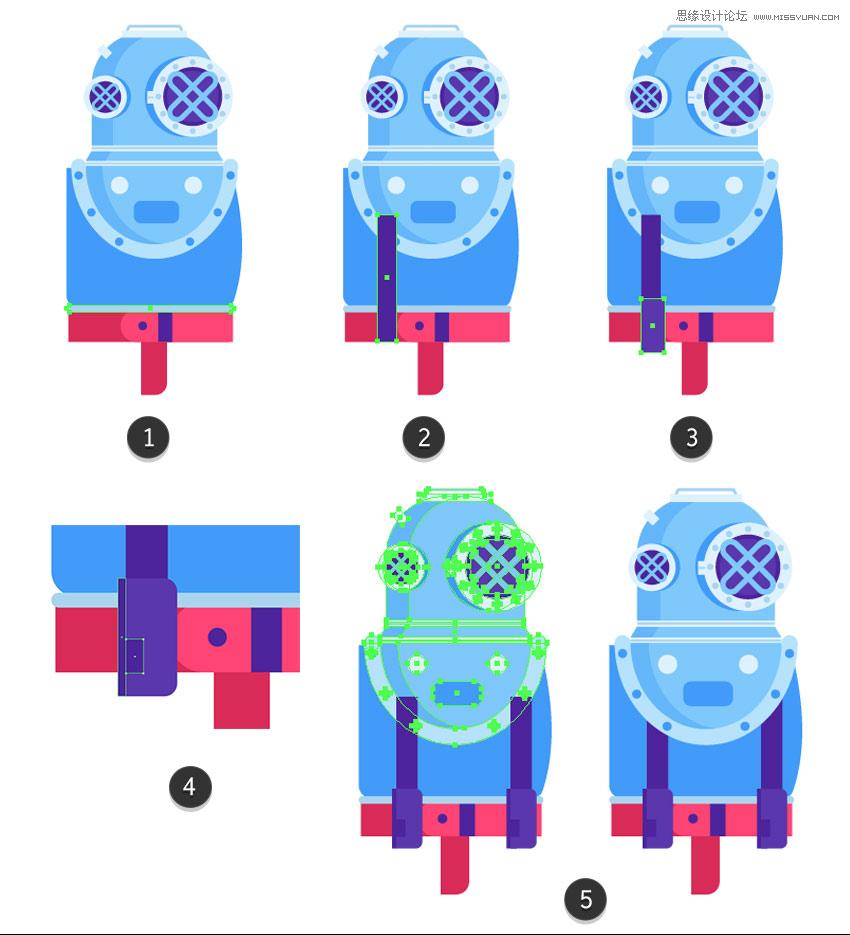 ai机器人设计画图,ai机器人素材平面设计