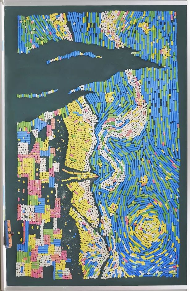 粉笔在黑板上画什么最漂亮,黑板报粉笔画技巧油画