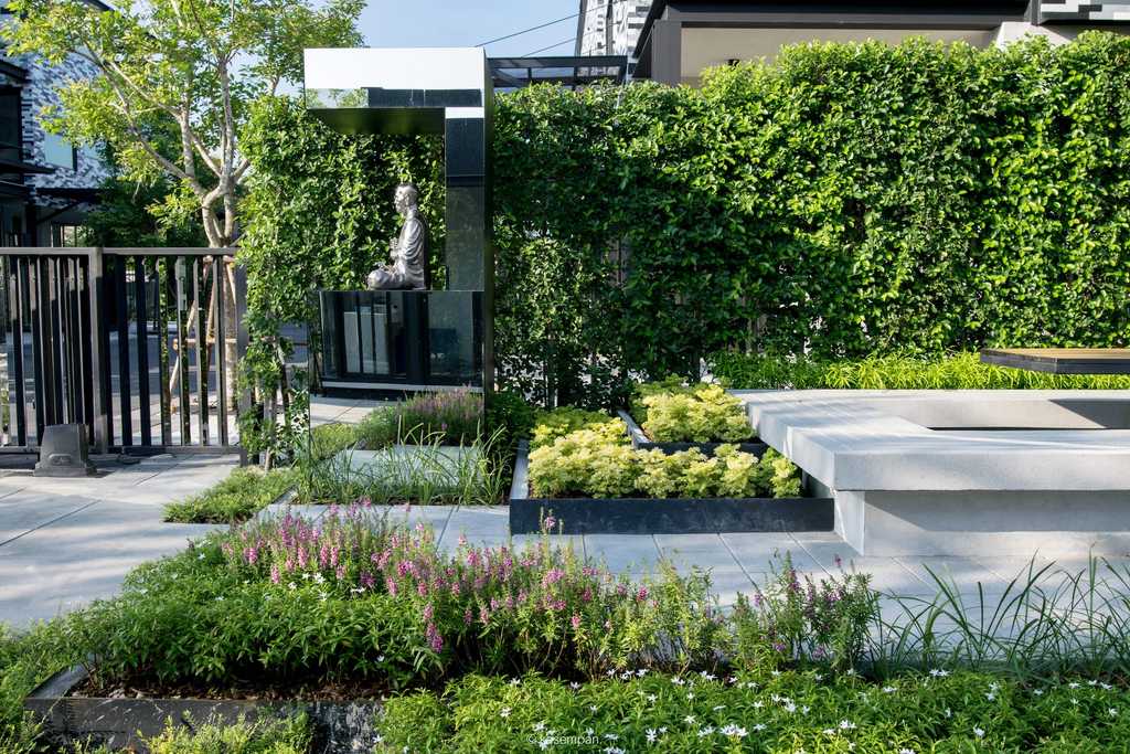 曼谷像素大厦住宅,泰国的绿色房子