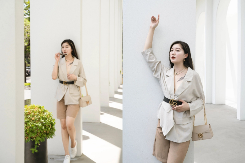 gucci皮带穿搭,gucci双g皮带搭配男士