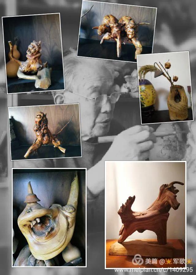 妙趣天成的根雕艺术,醉心根雕艺术图