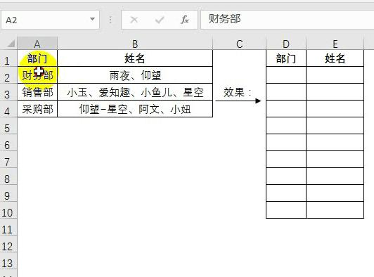 玩转Excel拆分同类项