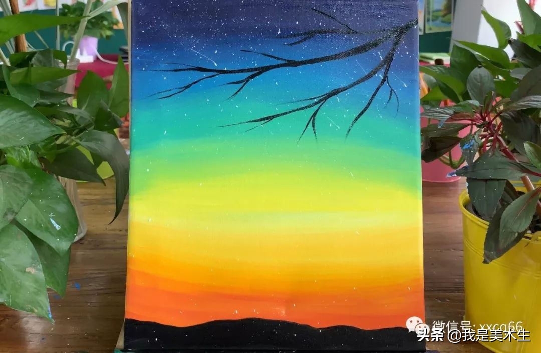 怎么画屋顶油画教程,油画教程简单星空小孩可以画的