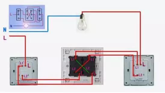 开关接线方法双开单控三控,三开一个双控两个单控接线视频