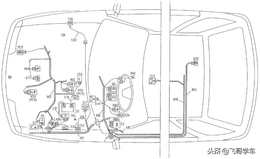 汽车线束电气原理图的识读方法,汽车线束图纸中图例的识别