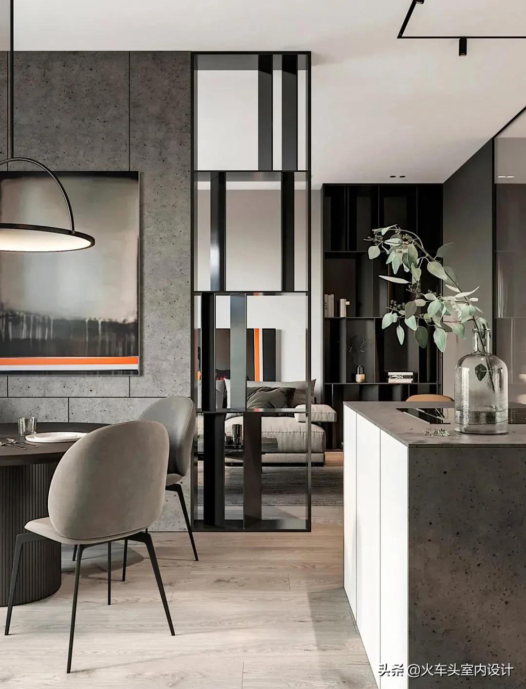 隔断设计高级感现代,极简隔断设计高级感