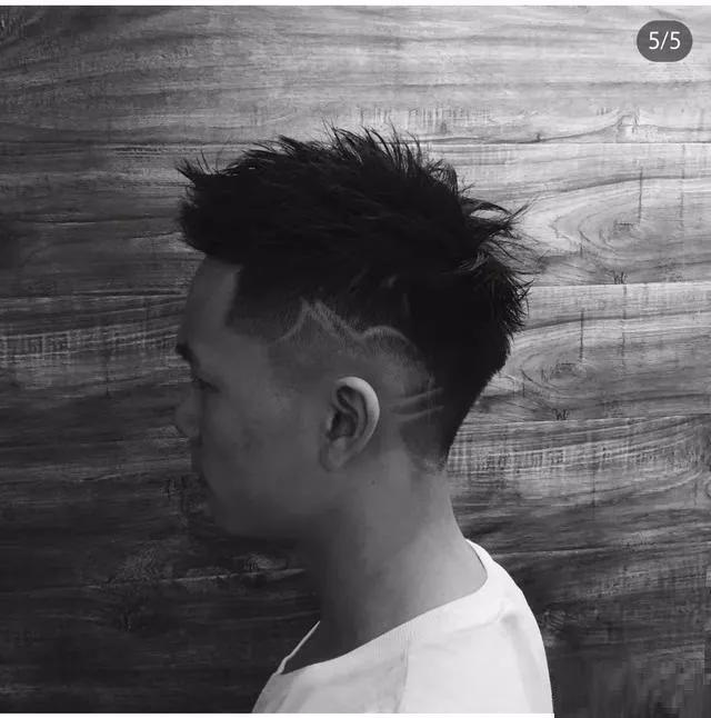 男士光头潮流发型,男士潮流卷发发型