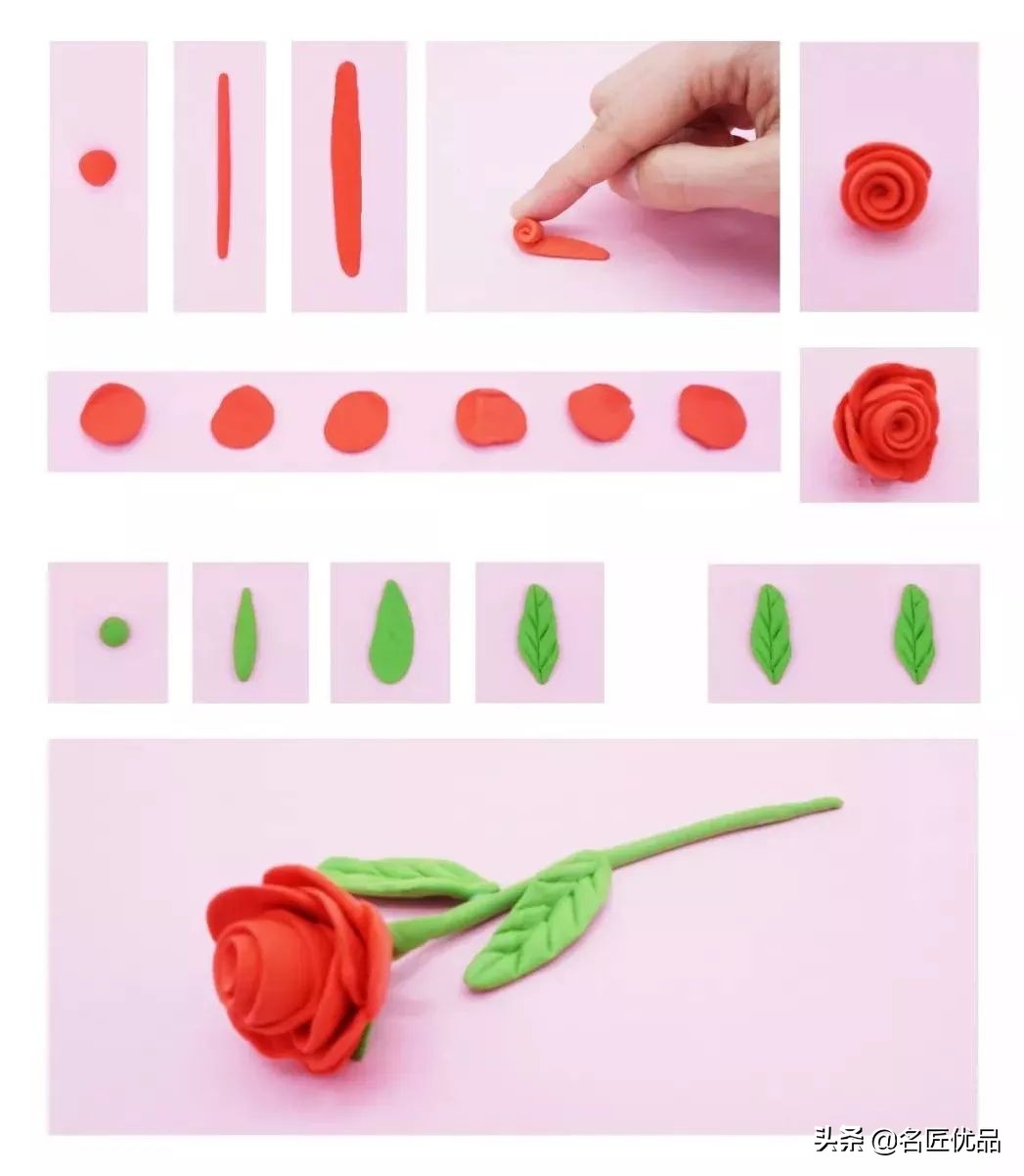 好玩又好看的粘土手工,简单的国庆节粘土手工方案