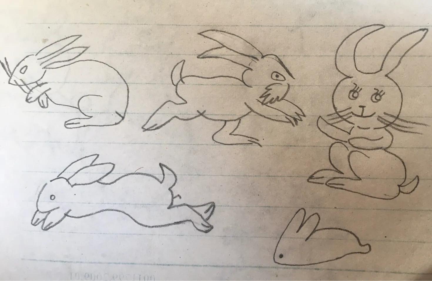 小兔子简笔画公主,小兔子简笔画涂色