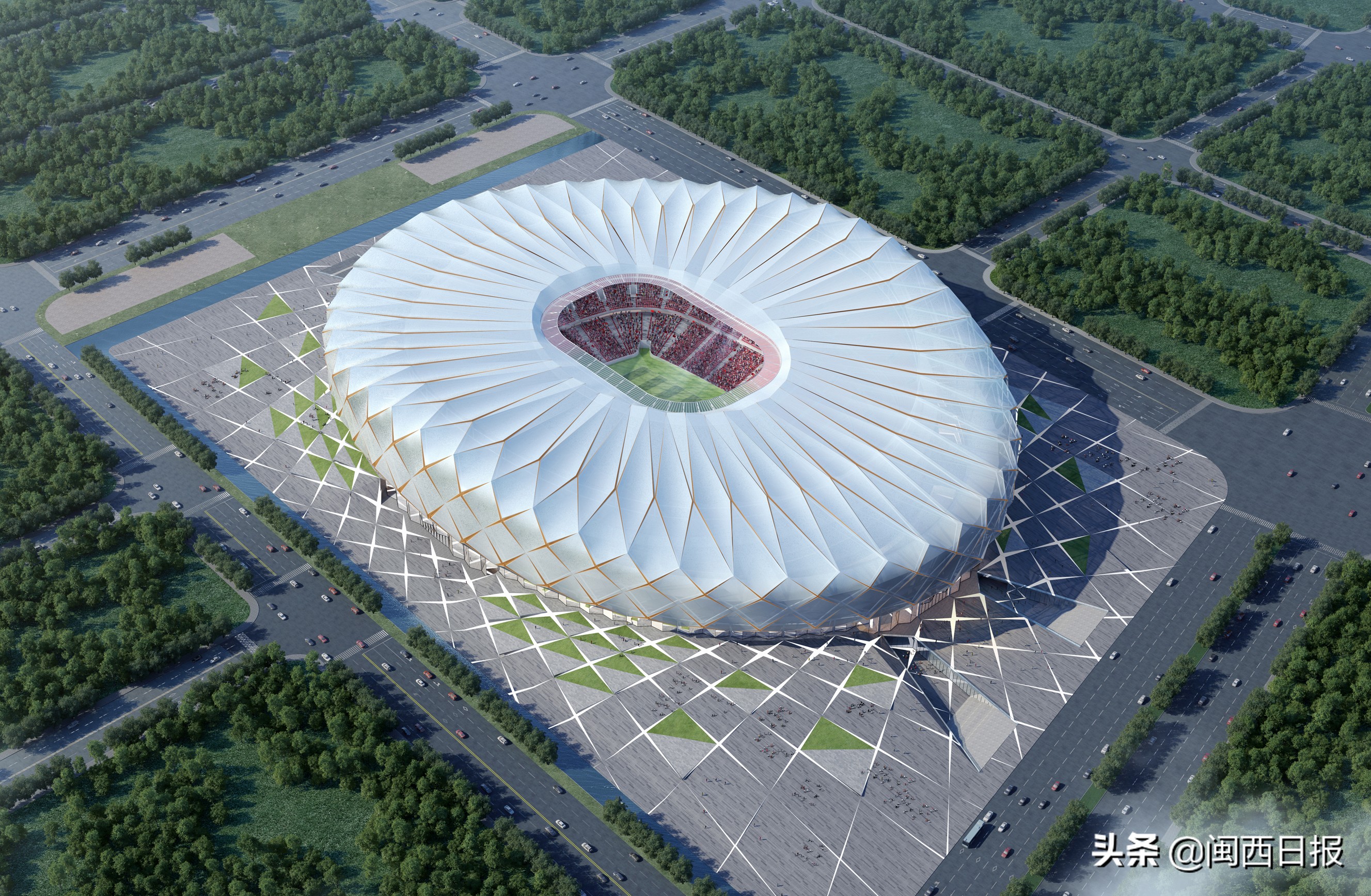 广州恒大新足球场效果图,广州恒大足球场修改后效果图