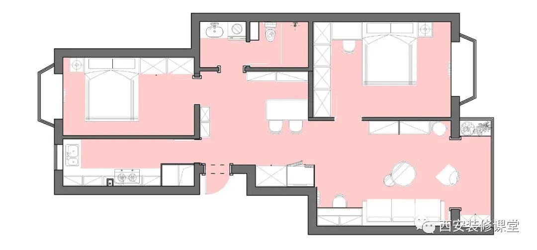 三房二厅北欧原木,3室2厅2卫原木极简