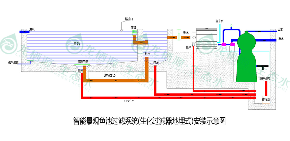 锦鲤鱼池过滤系统的施工过程,锦鲤鱼池过滤系统建造与改造