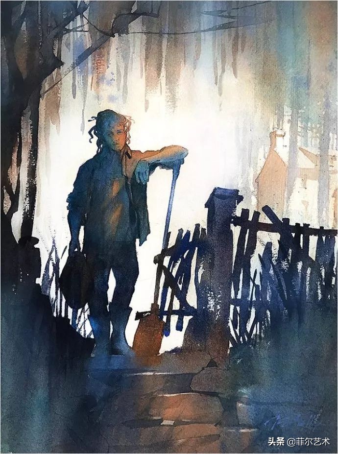 水彩意境图片欣赏,水彩颜色丰富