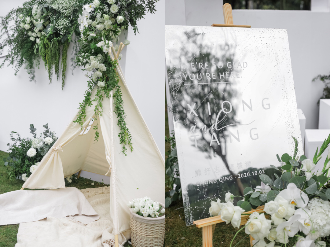 一场细致到骨子里的户外婚礼,一场轻松简单可爱的户外婚礼