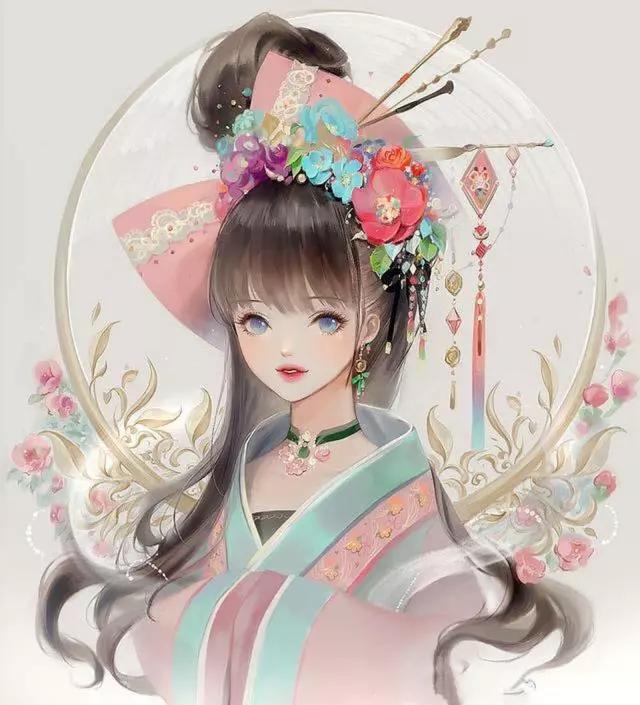 浓重的日式古风插画可爱又迷人,超有故事感的古风中国风插画