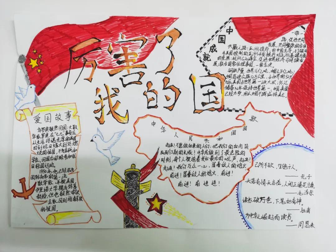 向祖国致敬手抄报一年级,向伟大祖国致敬手抄报内容