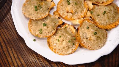 鲜嫩多汁网红的高压锅生蚝,蒜蓉生蚝罐头即食乳山生蚝