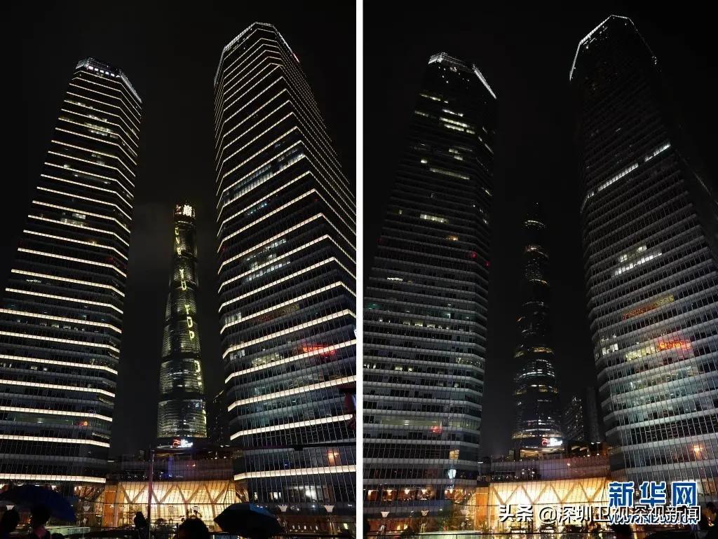 昨晚，全球多处建筑为地球熄灯，深圳一小时节电71.49万度
