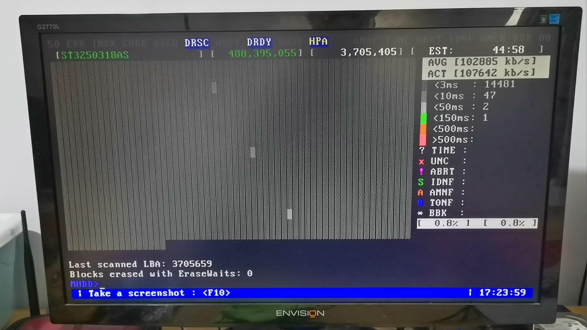 坏道修复，用MHDD软件修复电脑硬盘坏道图文教程,移动硬盘也可以