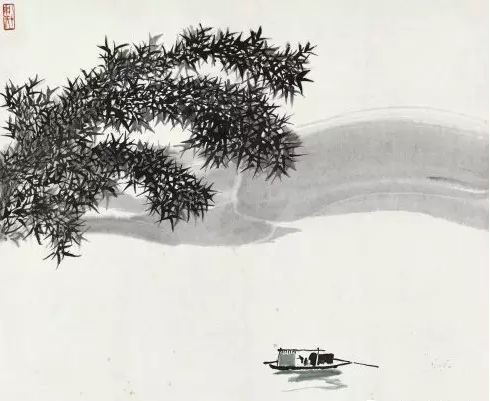 吴冠中江南风光,吴冠中白桦林创意美术