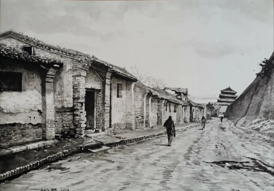 西安大美古城老照片,大美三秦中的陕西名胜古迹的手绘