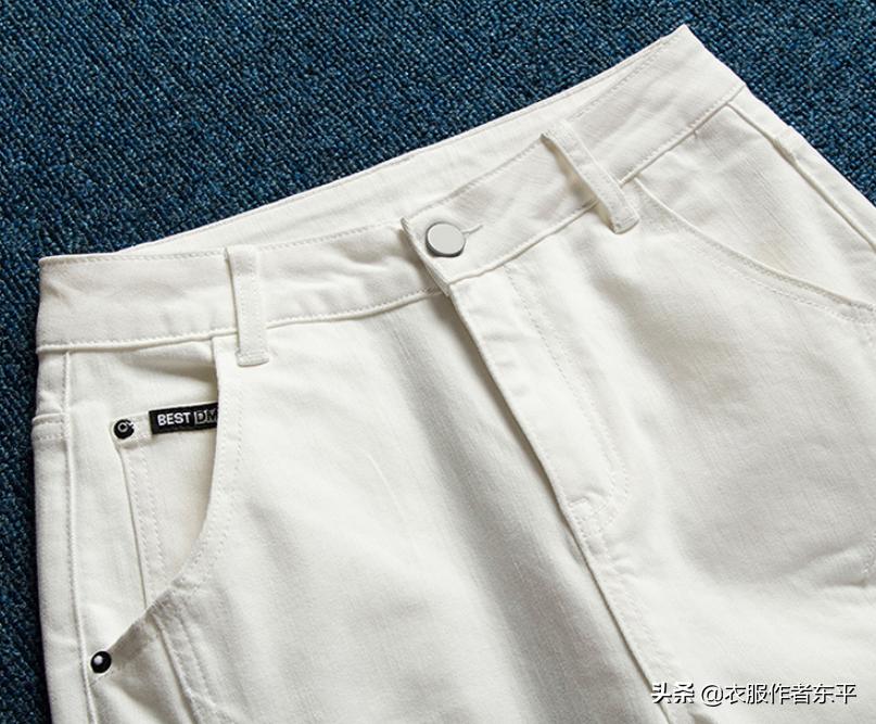 宽松大码牛仔裤裁剪,直筒裤牛仔裤的裁剪