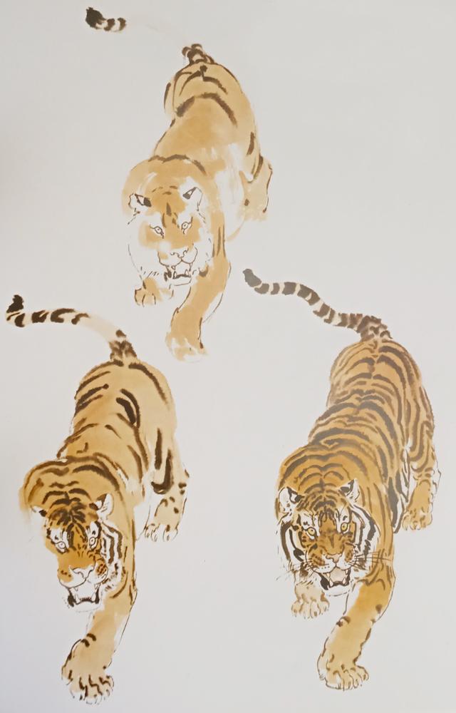 写意虎的画法教学视频,国画如何画虎教程图片大全